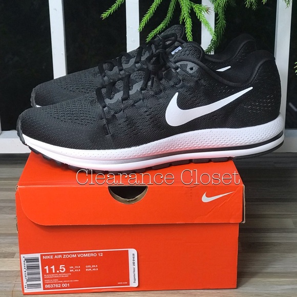 NWT Nike Air Zoom Vomero 12 Black M AUTHENTIC - Picture 5 of 6